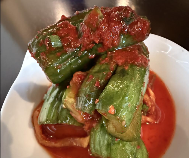 Komkommer kimchi bij Miga